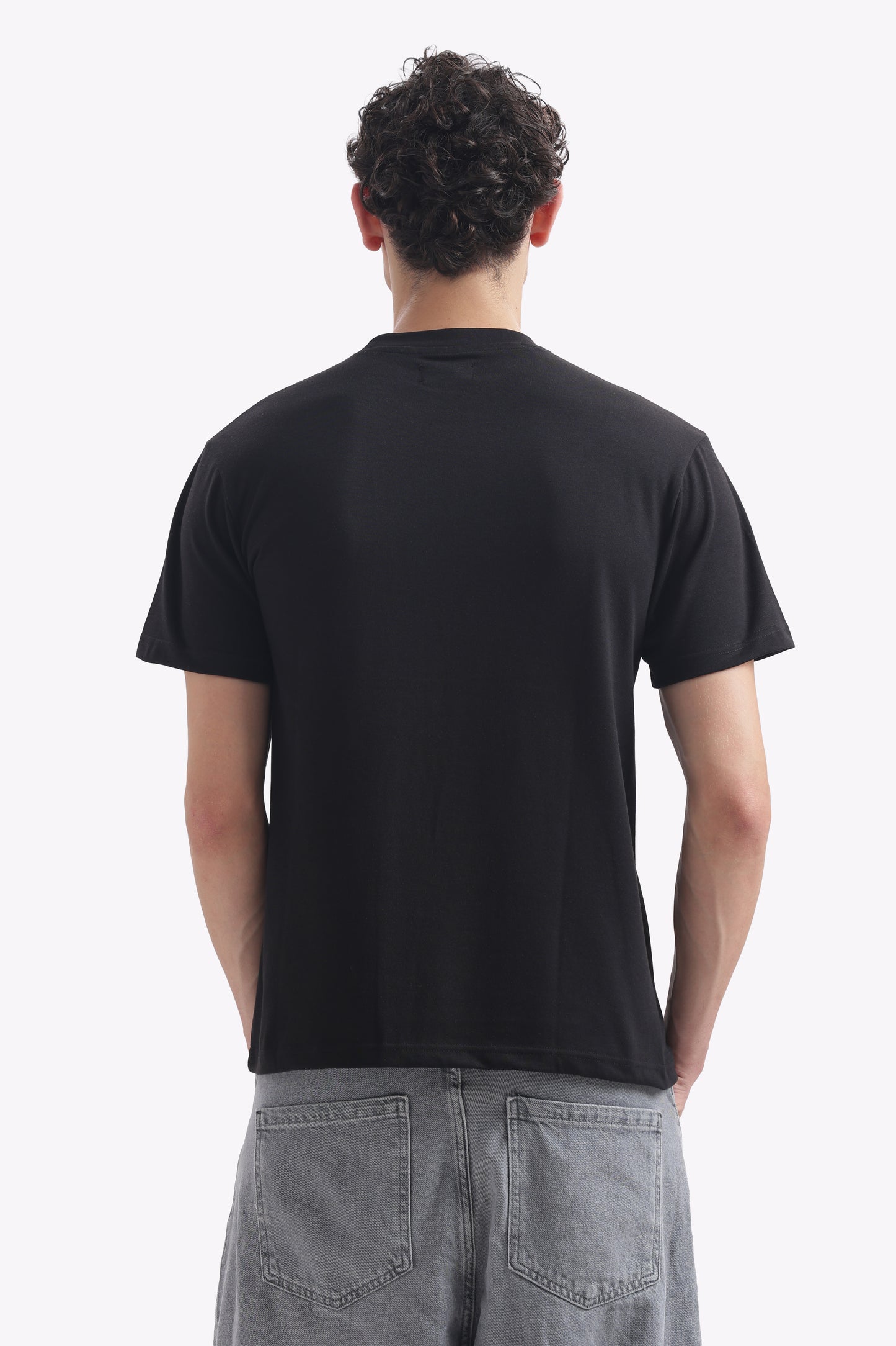 Regular Boxy Fit Sugar Tees (Jet Black)