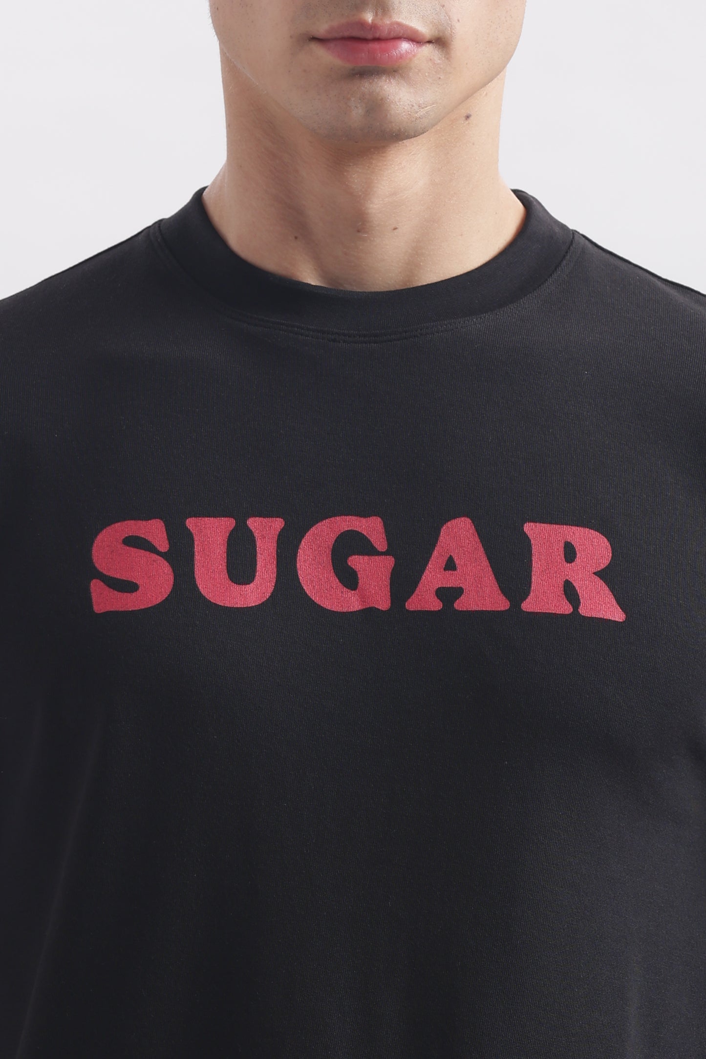 Regular Boxy Fit Sugar Tees (Jet Black)