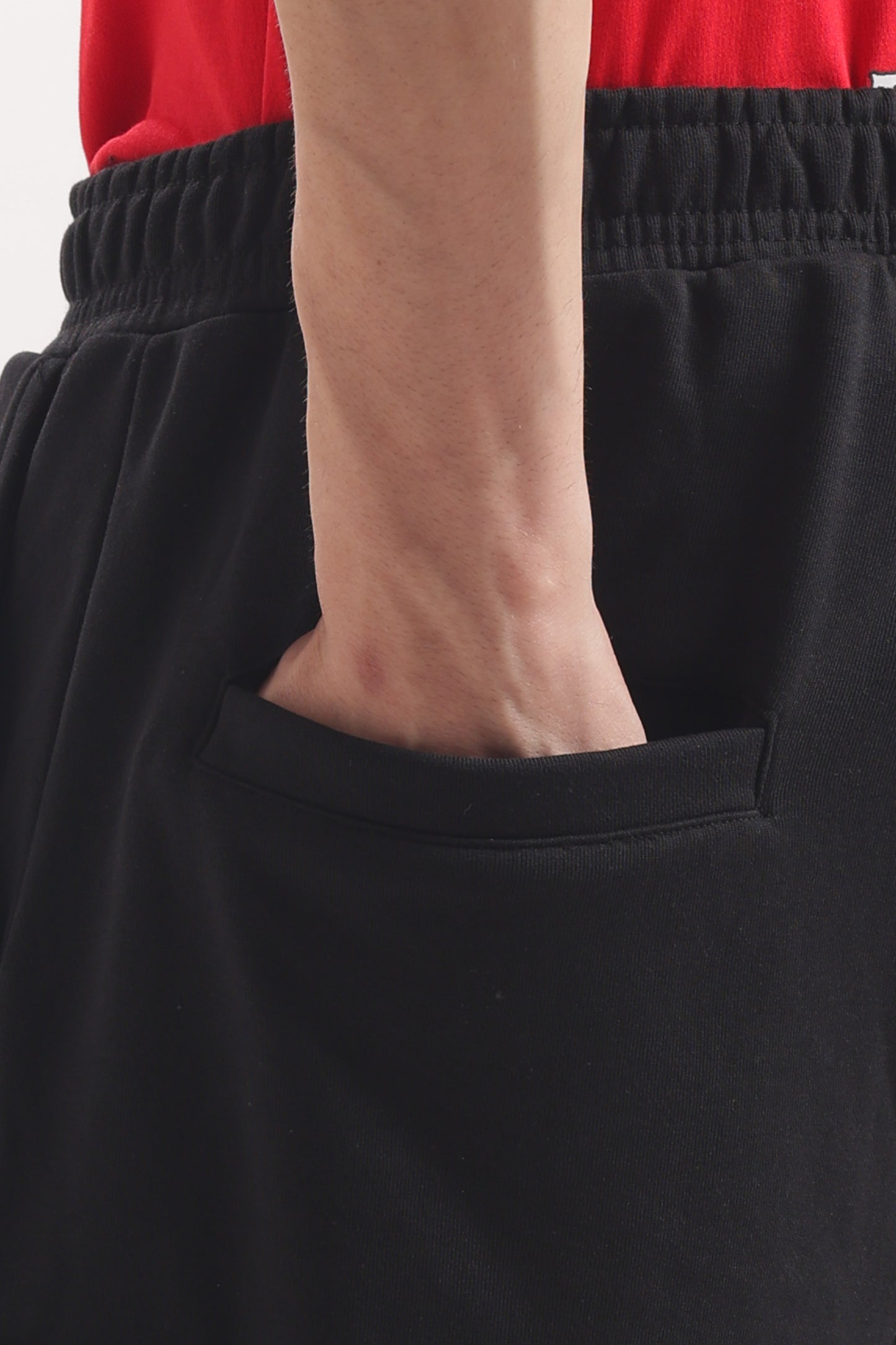 Baggy Fit Cargo Joggers (Stone Black)
