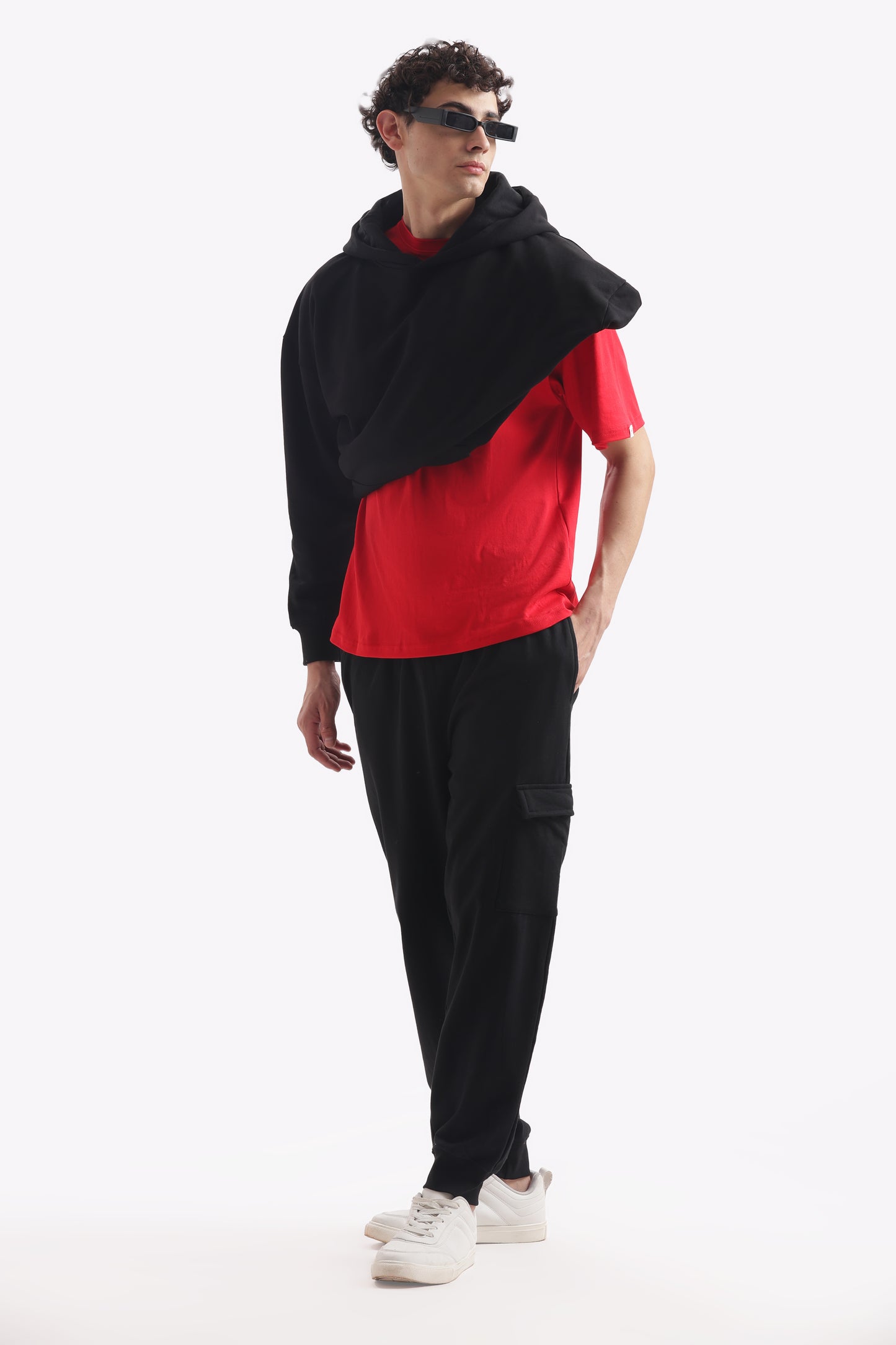Regular Narrow Fit Heavy Weight Joggers (Carbon Black)