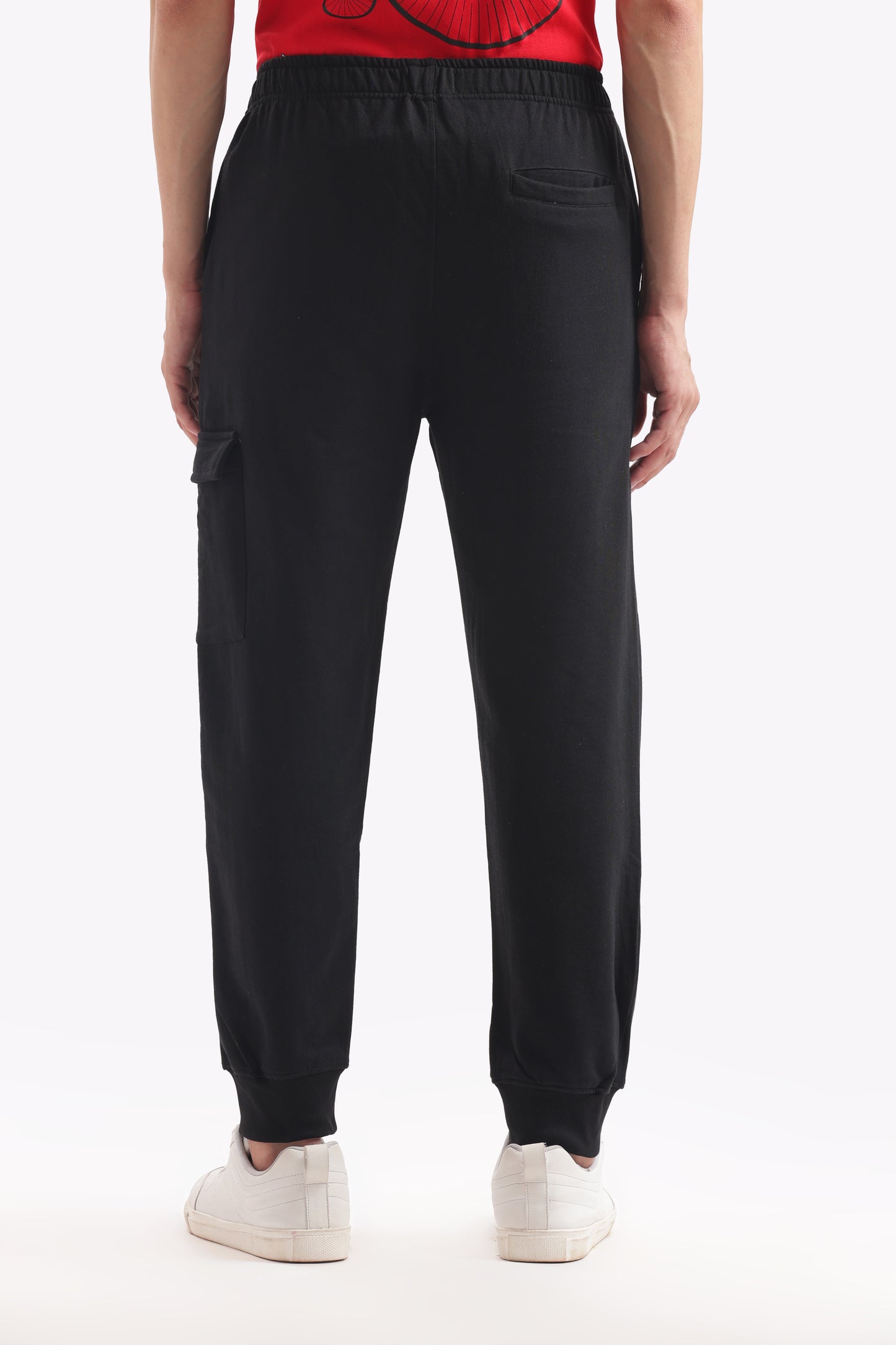 Regular Narrow Fit Heavy Weight Joggers (Carbon Black)