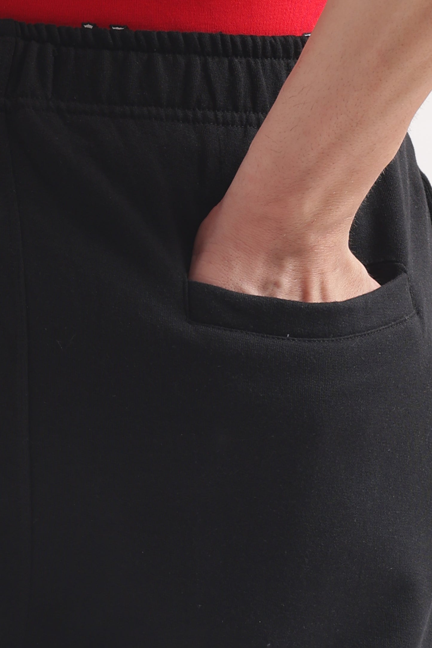 Regular Narrow Fit Heavy Weight Joggers (Carbon Black)