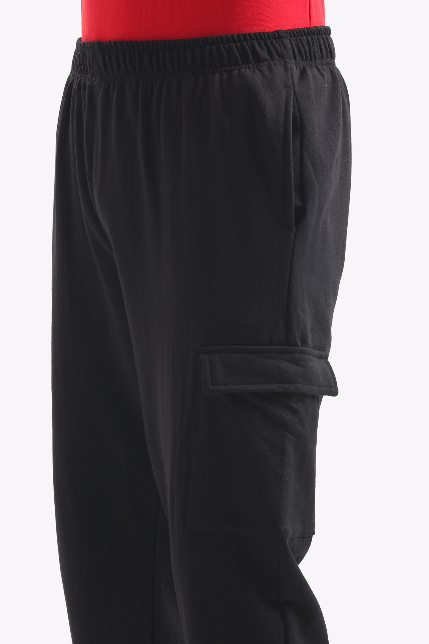 Regular Narrow Fit Heavy Weight Joggers (Carbon Black)