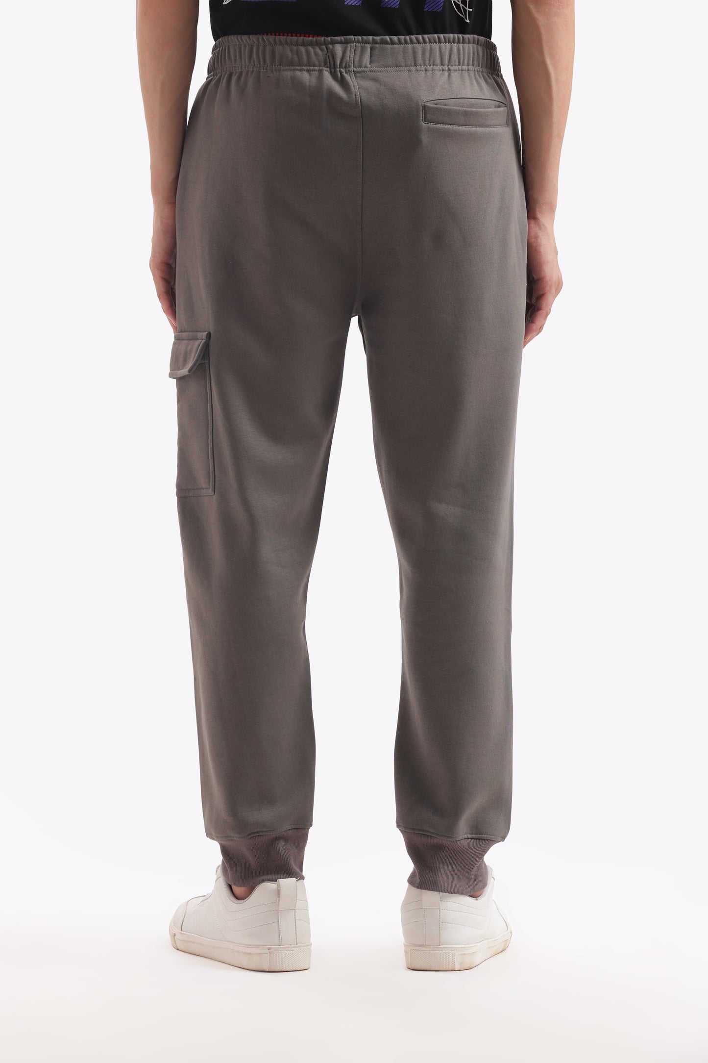 Regular Narrow Fit Heavy Weight Joggers (Smoke Gray)