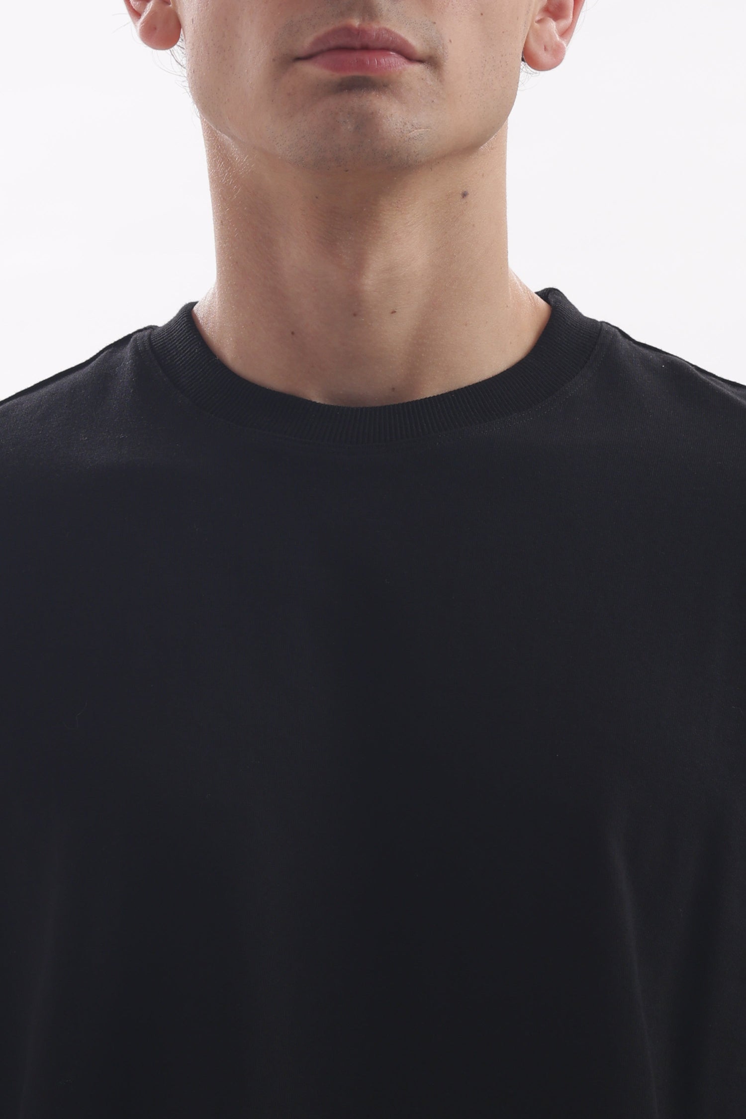 Oversized Boxy Cropped Solid Tees