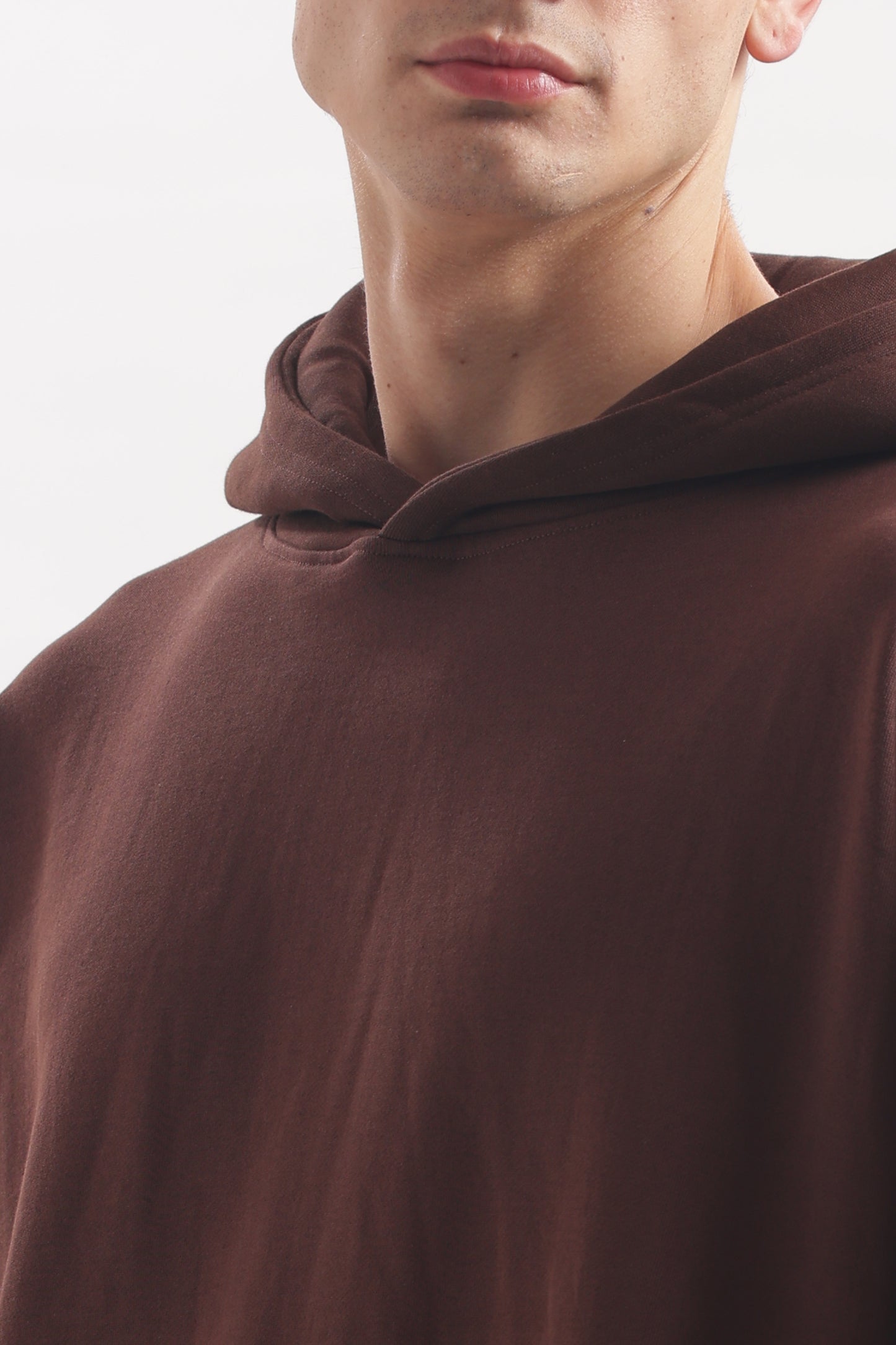 Heavyweight Oversized Baggy Hoodie – Boxy Fit (Mocha Brown)